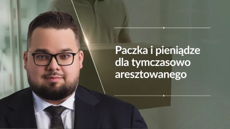 Paczka i pieniądze dla tymczasowo aresztowanego - adwokat oskar skoczylas
